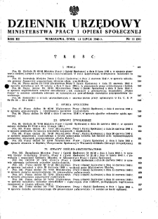 Dziennik Urzędowy Ministerstwa Pracy i Opieki Społecznej : 1948, nr 11