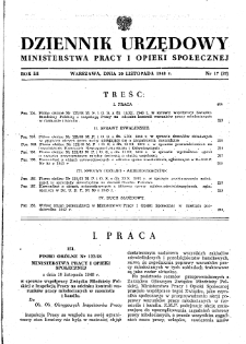 Dziennik Urzędowy Ministerstwa Pracy i Opieki Społecznej : 1948, nr 17