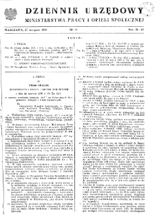 Dziennik Urzędowy Ministerstwa Pracy i Opieki Społecznej : 1950, nr 11
