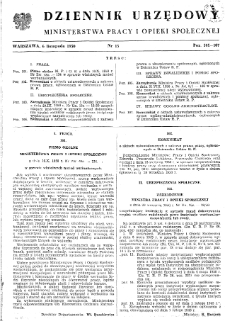 Dziennik Urzędowy Ministerstwa Pracy i Opieki Społecznej : 1950, nr 15