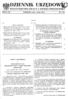 Dziennik Urzędowy Ministerstwa Pracy i Opieki Społecznej : 1958, nr 1