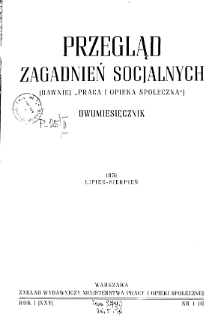 Przegląd Zagadnień Socjalnych : 1951, nr 1